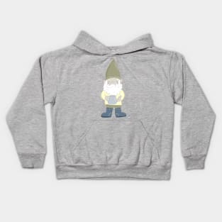 Gnome with Watering Can Kids Hoodie